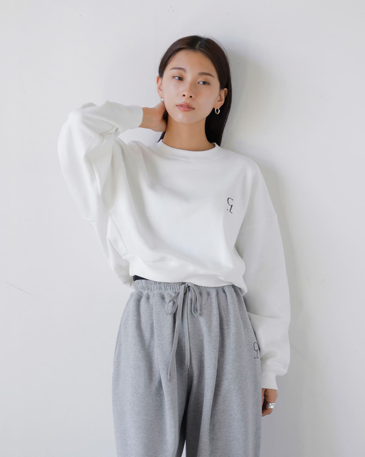 CLANE(クラネ)ロゴスウェットトップス “LOGO SHORT SWEAT TOPS” 19105-1252
