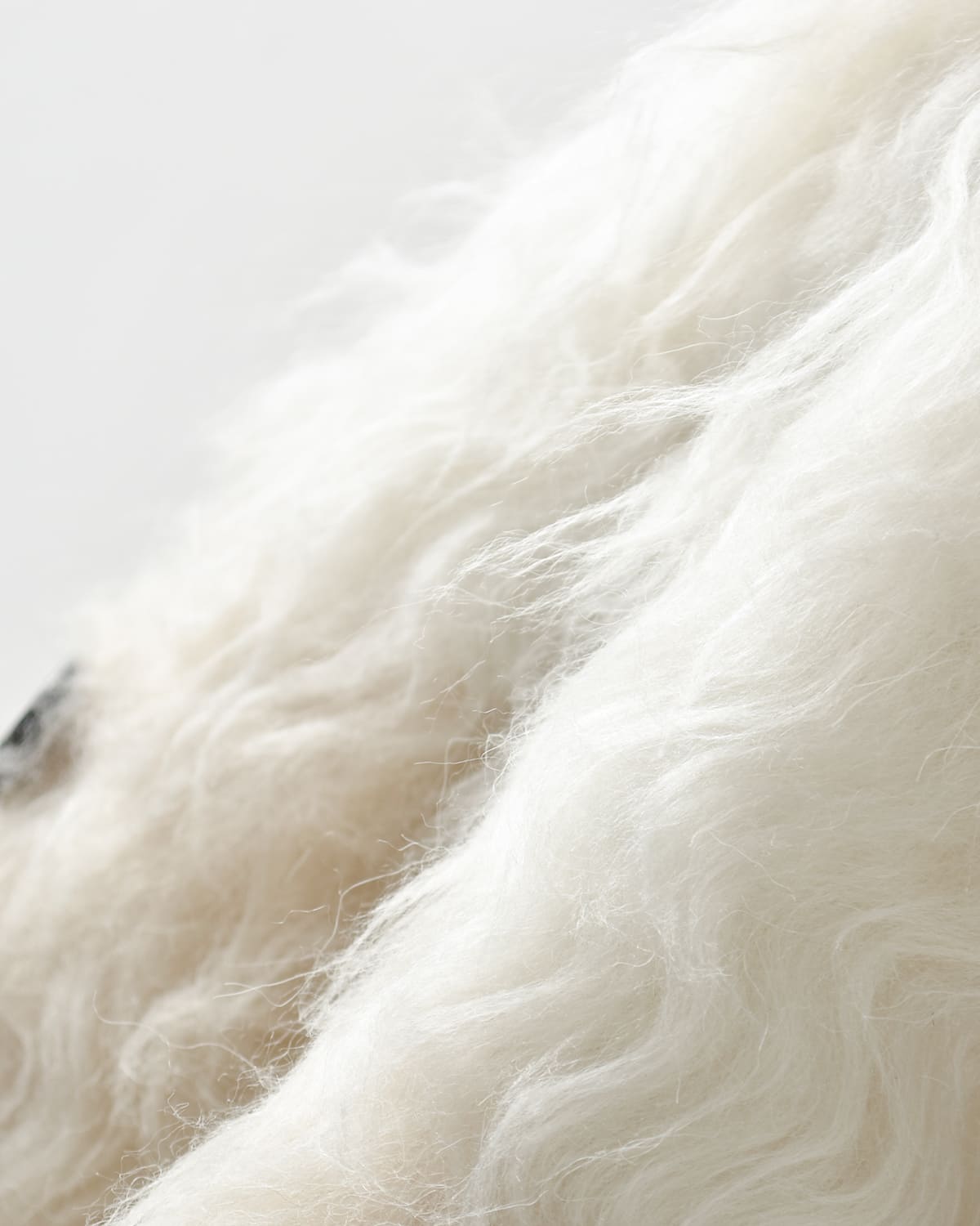 CLANE(クラネ)バイカラーシャギーニットカーディガン 19106-2152