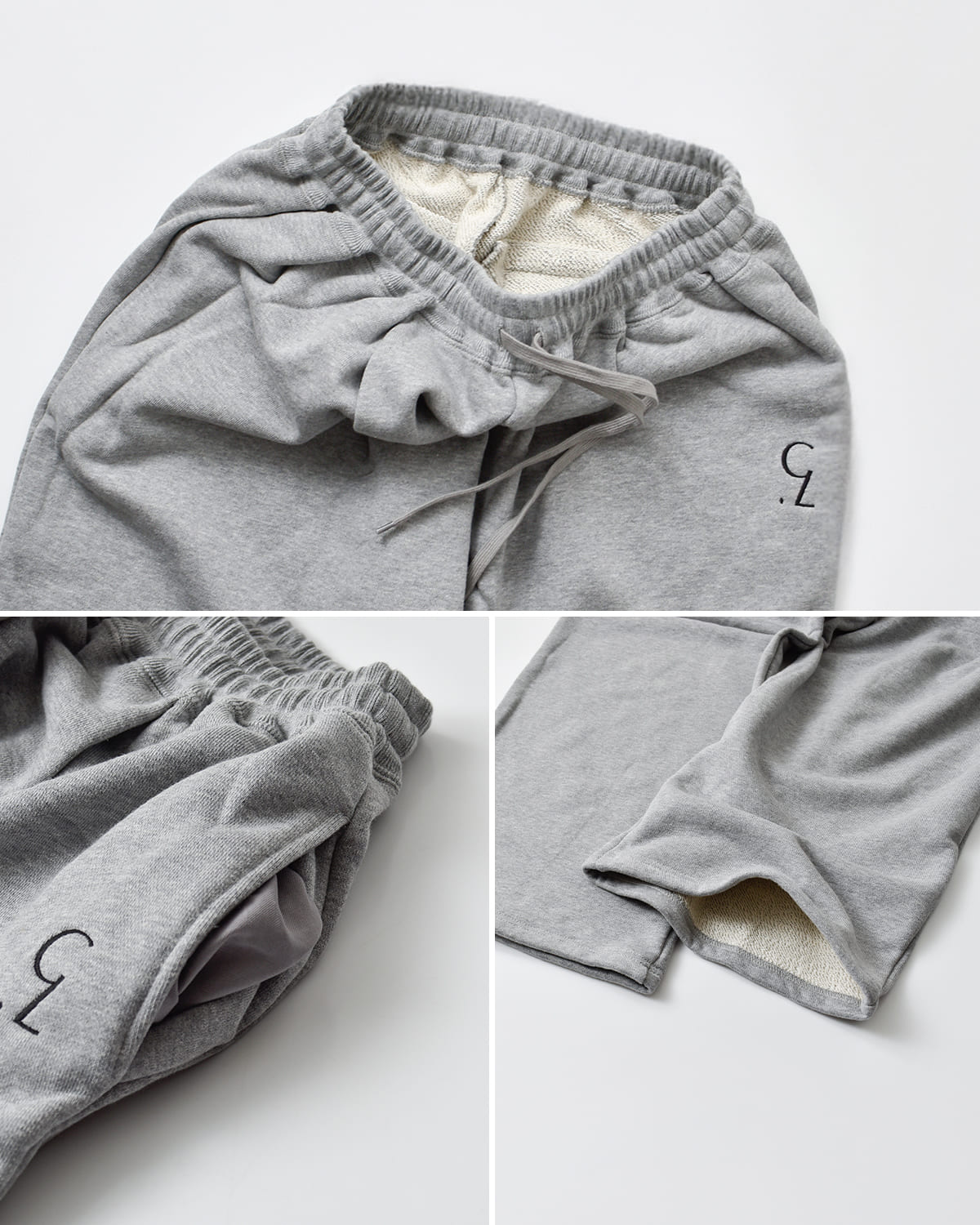 CLANE(クラネ)ロゴスウェットタックワイドパンツ 19110-7242