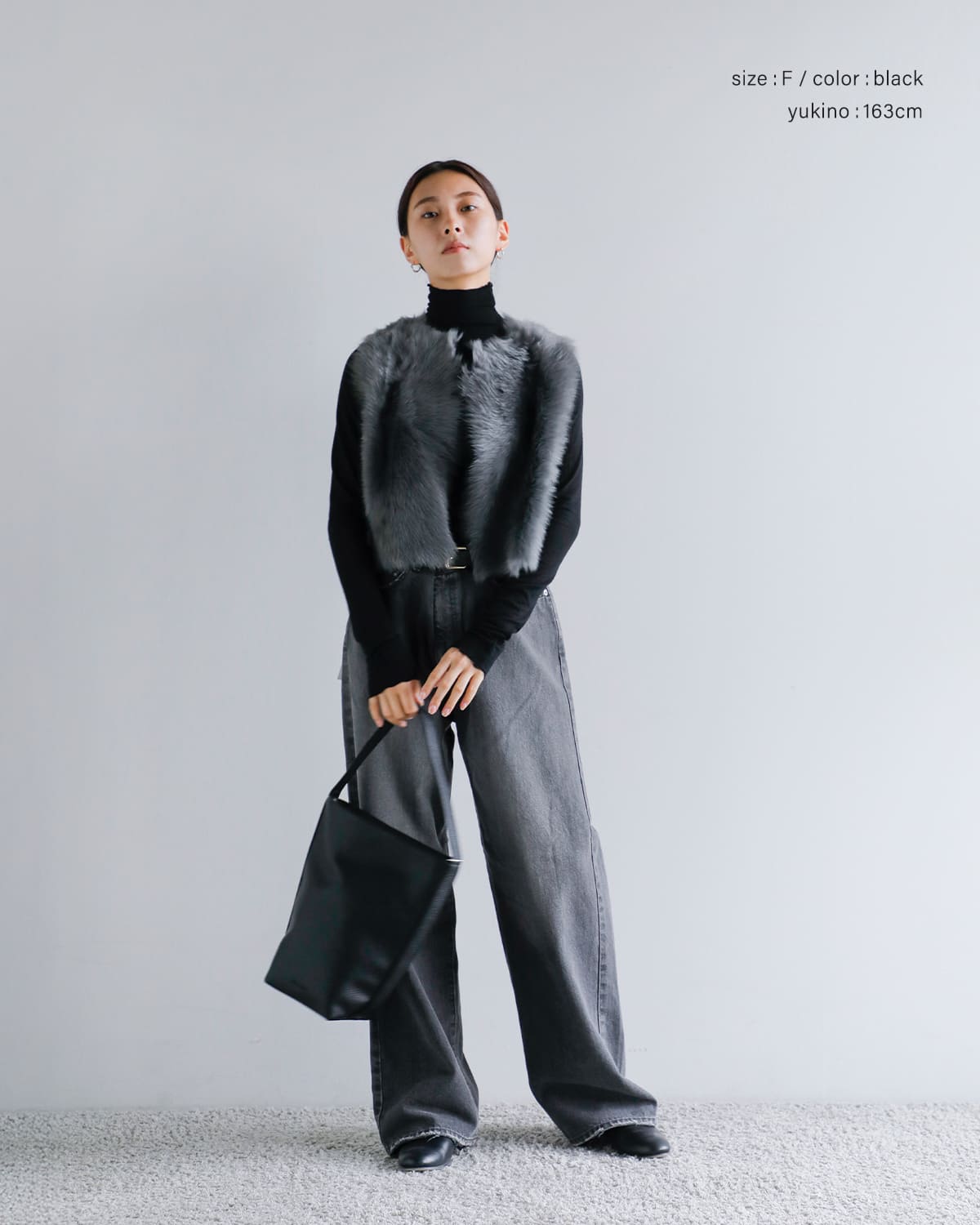 CLANE(クラネ)ヴィーガンレザーミディアムトートバッグ 19116-8582