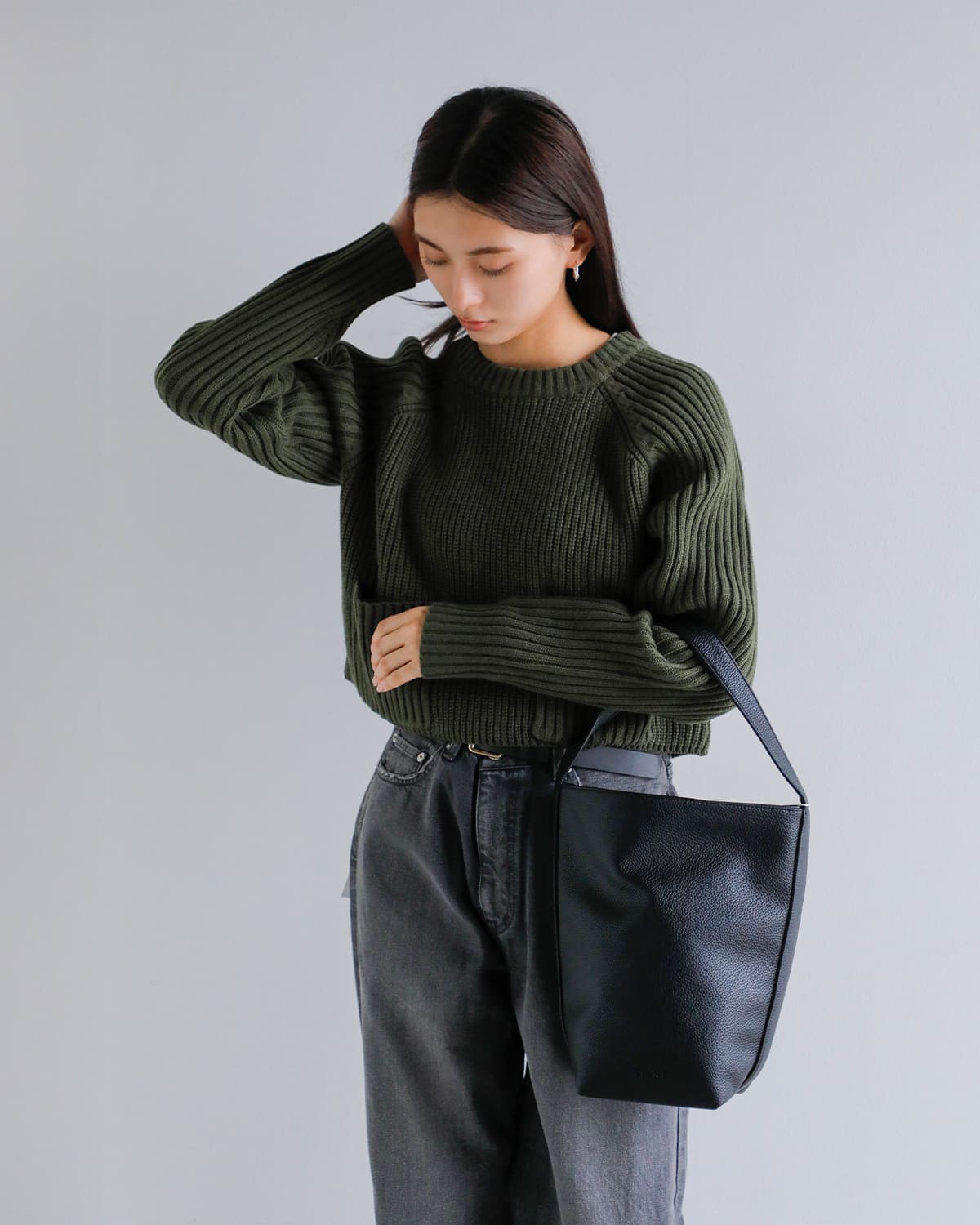 CLANE(クラネ)ヴィーガンレザーミディアムトートバッグ 19116-8582