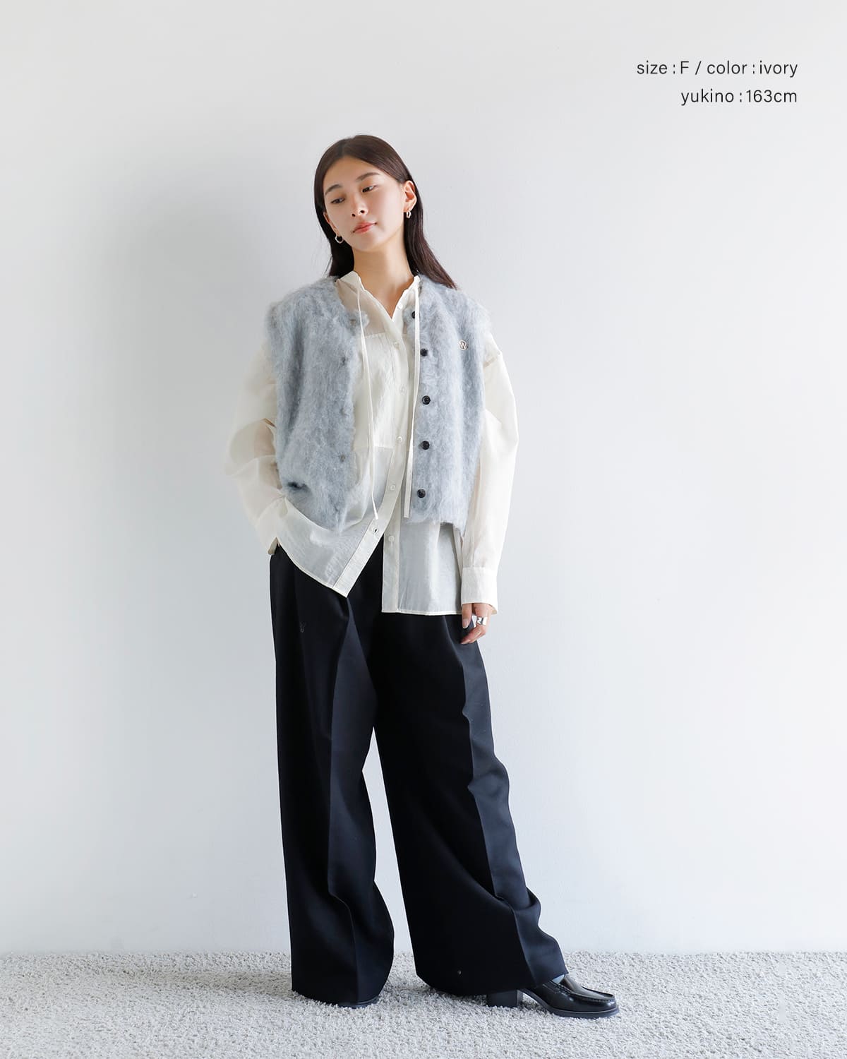 CLANE(クラネ)シアードルマンシャツ 19122-4052