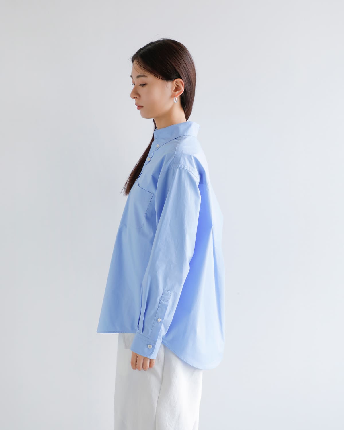 CLANE(クラネ)ロゴボタンダウンベーシックシャツ 19122-4162