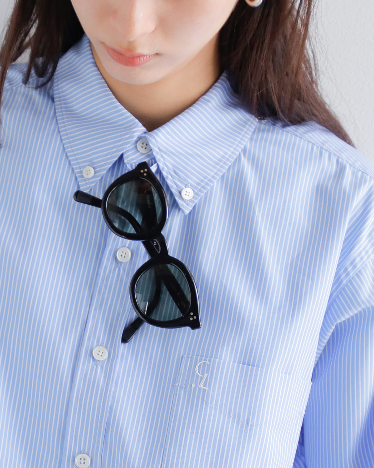 CLANE(クラネ)ロゴボタンダウンベーシックシャツ 19122-4162