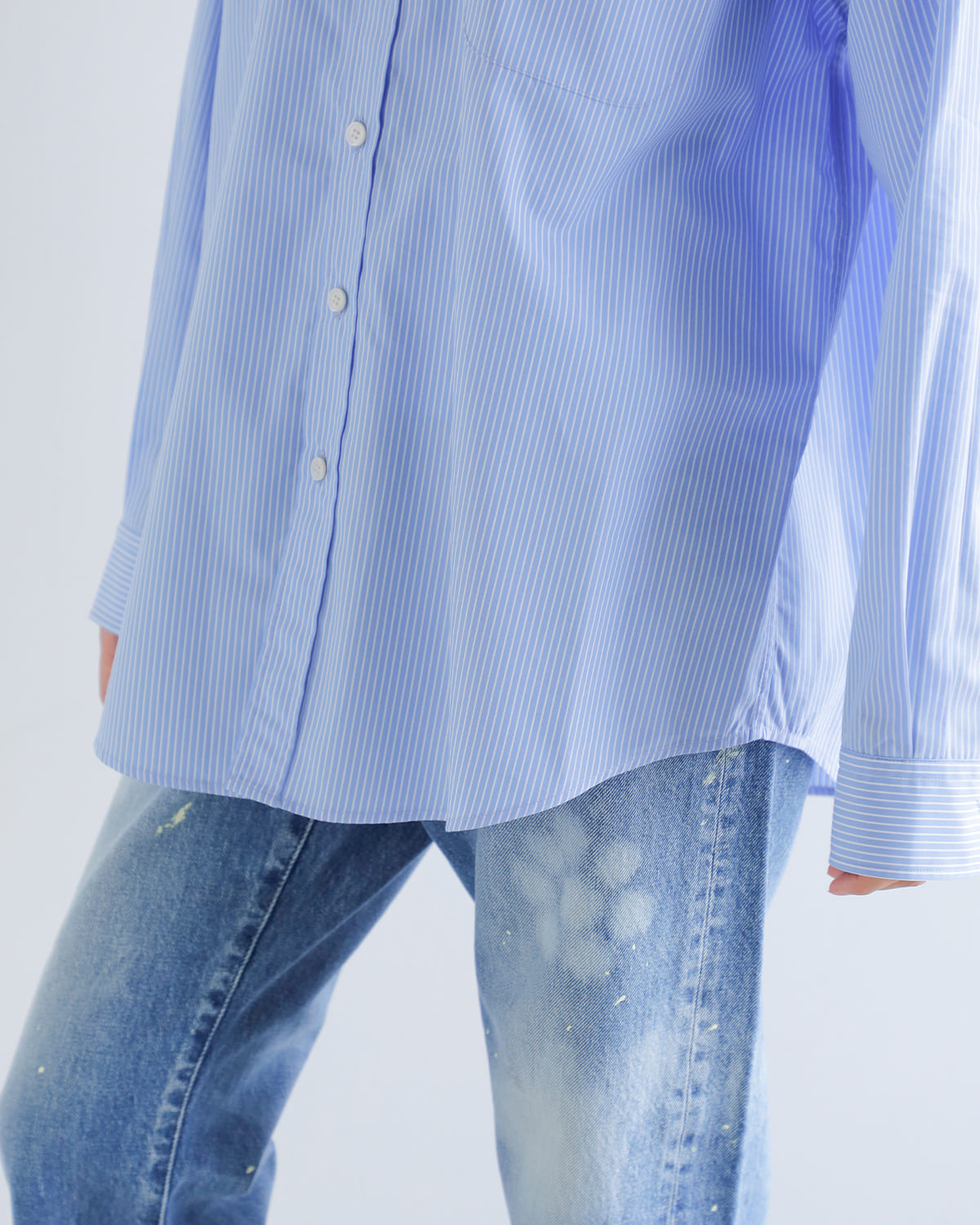 CLANE(クラネ)ロゴボタンダウンベーシックシャツ 19122-4162