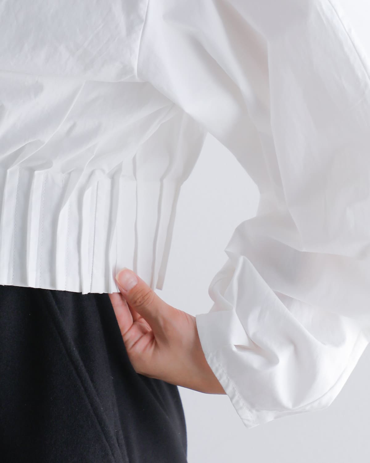 CLANE(クラネ)リボンジップシャツ 19122-4232