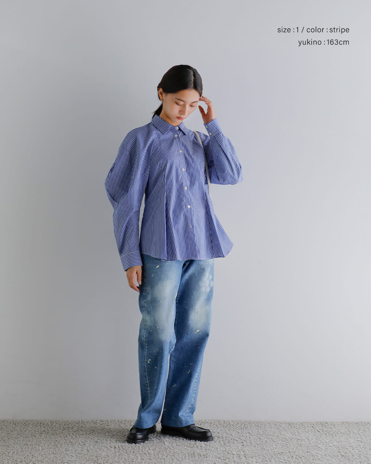 CLANE(クラネ)ボリュームスリーブシャツ 19122-4252