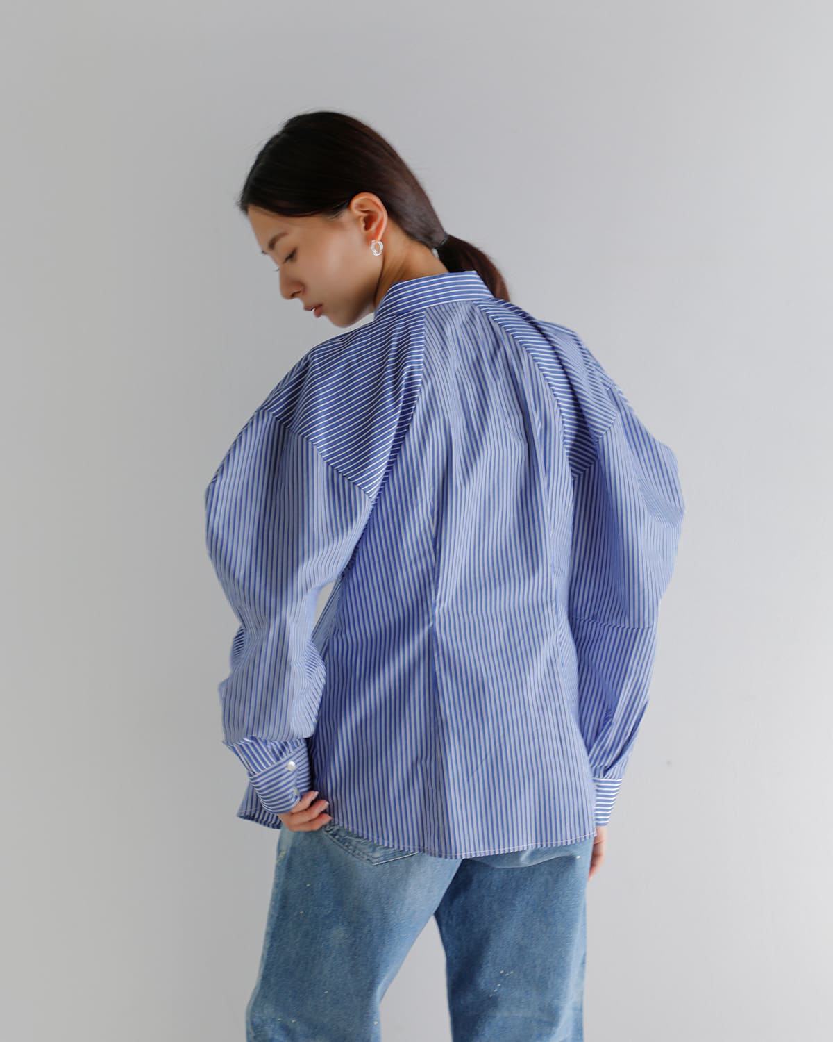 CLANE(クラネ)ボリュームスリーブシャツ 19122-4252