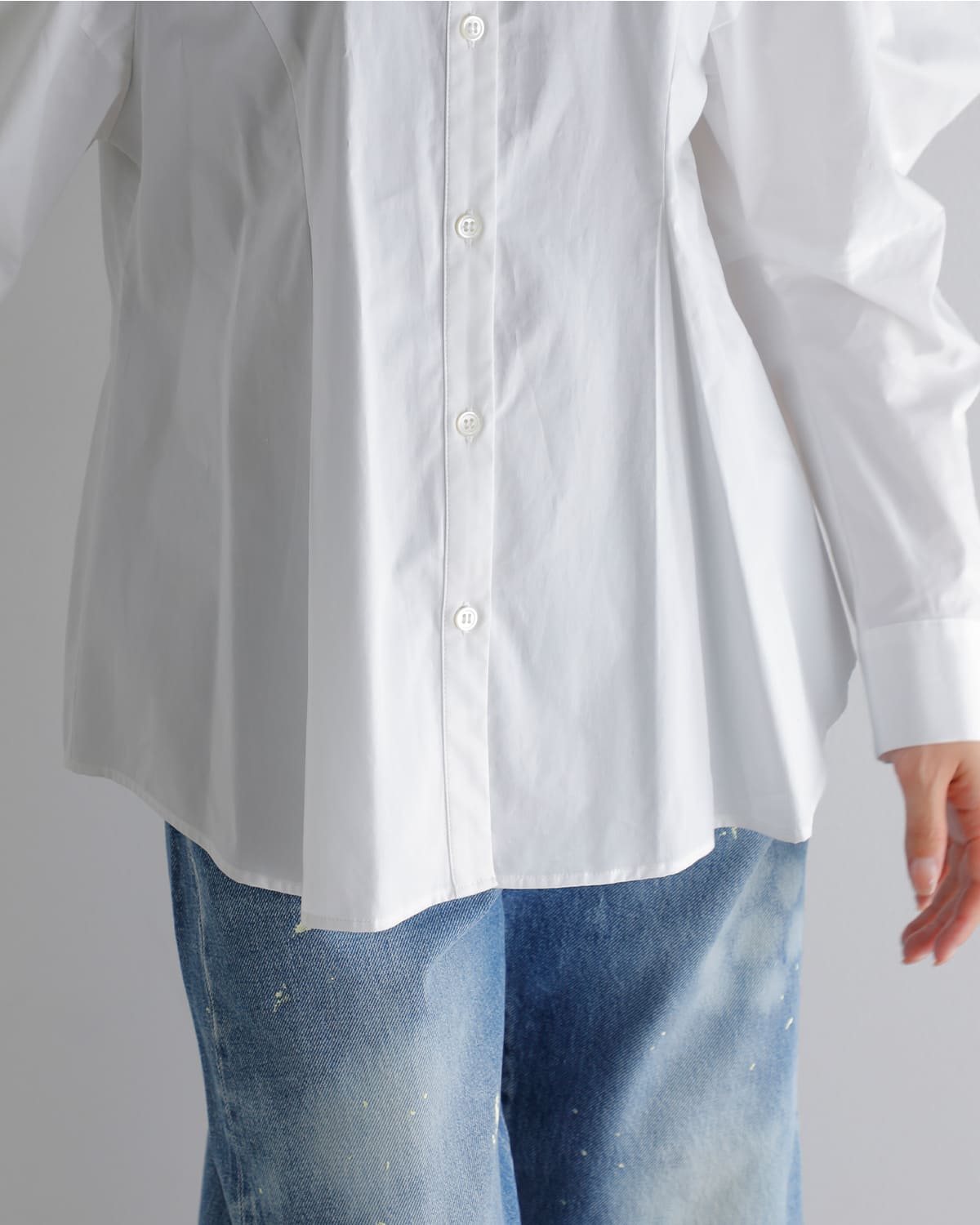 CLANE(クラネ)ボリュームスリーブシャツ 19122-4252