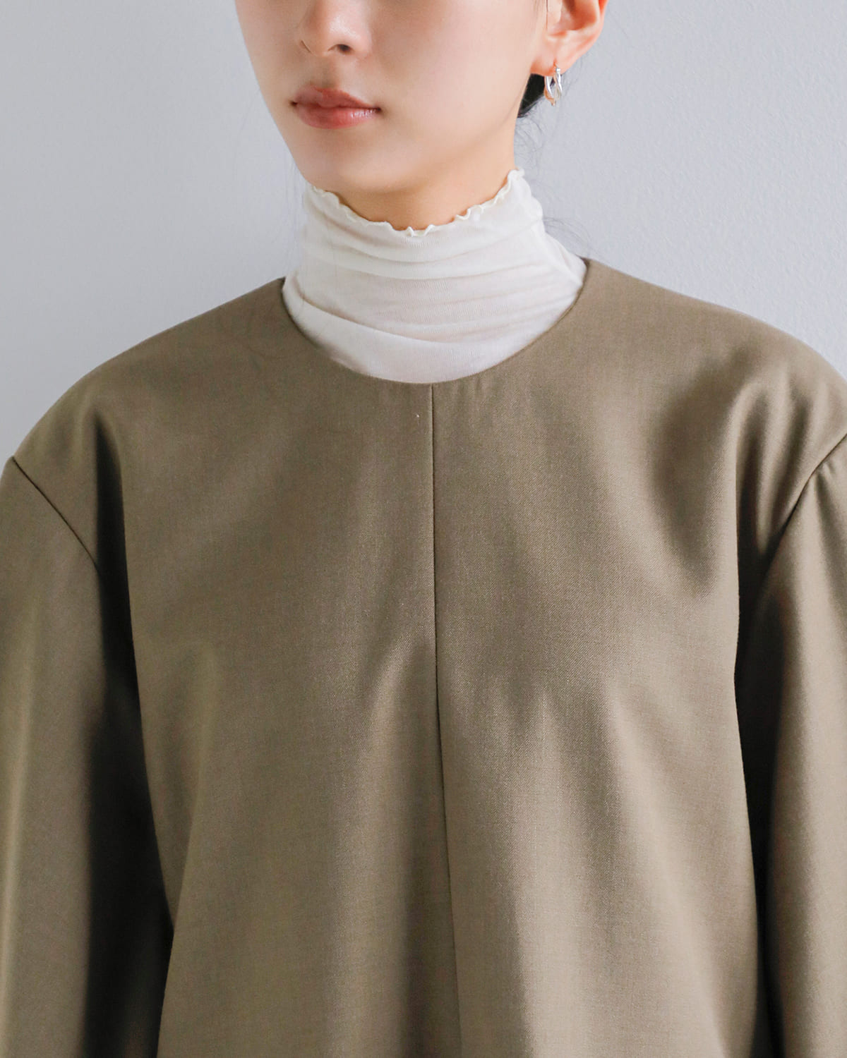 CLANE(クラネ)ジャケットディテールケープトップス 19122-4292