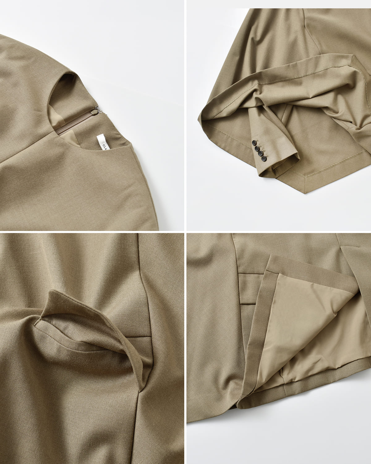 CLANE(クラネ)ジャケットディテールケープトップス 19122-4292