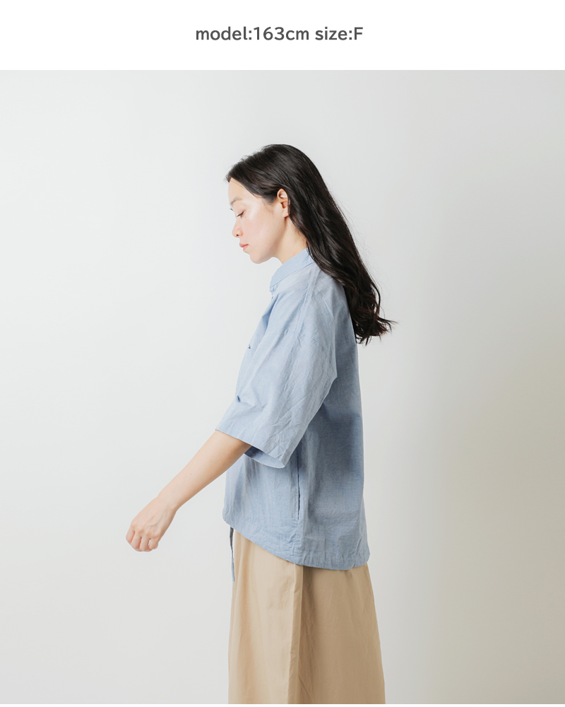 ブラウス シャツ MidiUmi シャンブレーワークシャツ レディース MARcourt｜MidiUmi シャンブレーワークシャツ | Rakuten Fashion