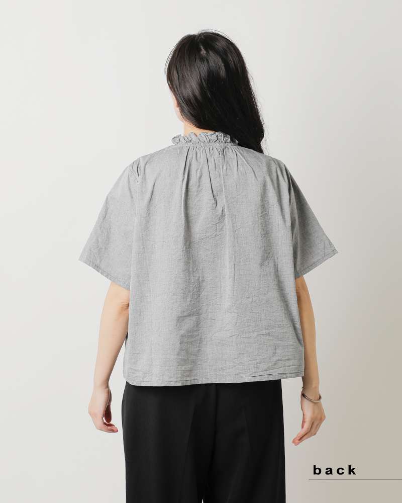 yyy出品 MidiUmi シャンブレーフリルシャツ｜ MARcourt ONLINE STORE
