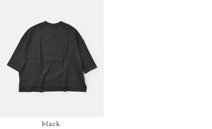 TRAVAIL MANUEL(トラバイユマニュアル)コットン 度詰天竺 7分袖 クルーネック ワイド プルオーバー 2009