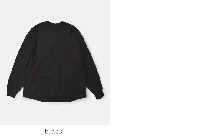 TRAVAIL MANUEL(トラバイユマニュアル)コットンミディ天竺バックラウンド長袖Tシャツ2041