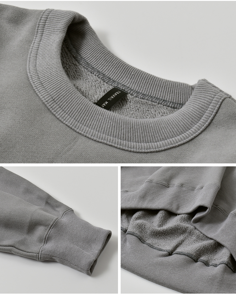 TRAVAIL MANUEL(トラバイユマニュアル)コットンフレンチテリードルマンプルオーバー2043-same1