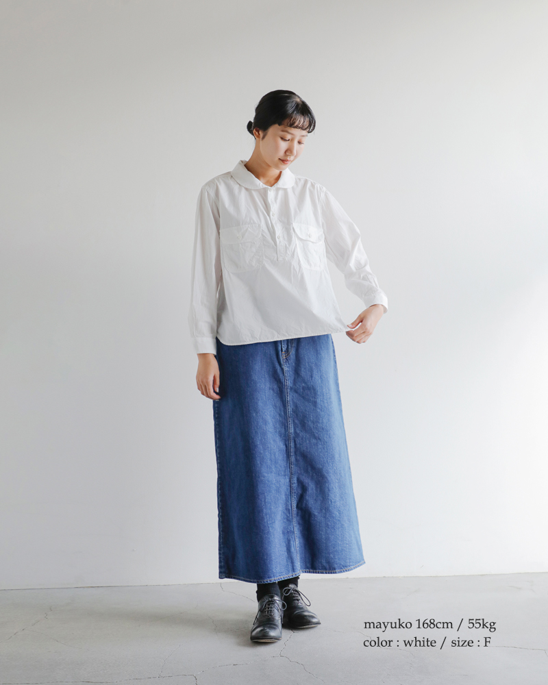 ordinaryfits(オーディナリーフィッツ)コットンシャンブレーワークプルオーバーシャツ“WORKPULLOVERSHIRTS”205-325