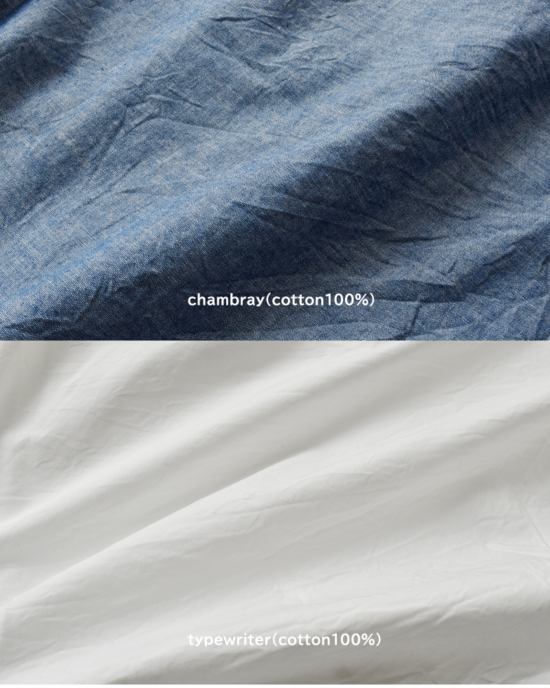 ordinaryfits(オーディナリーフィッツ)コットンシャンブレーワークプルオーバーシャツ“WORKPULLOVERSHIRTS”205-325