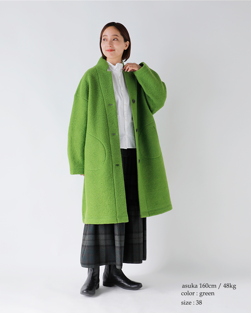 fabriqueenplaneteterreシェットランドウールテーラードコート232-125