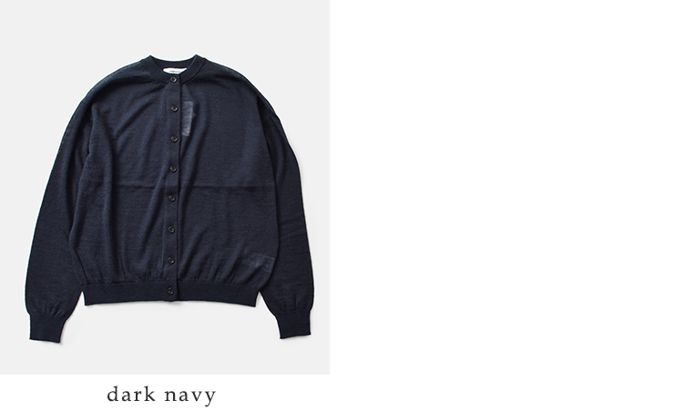 EMMACULATE(エマキュレイト)アルパカミックスシアークルーネックカーディガン2253k-32355