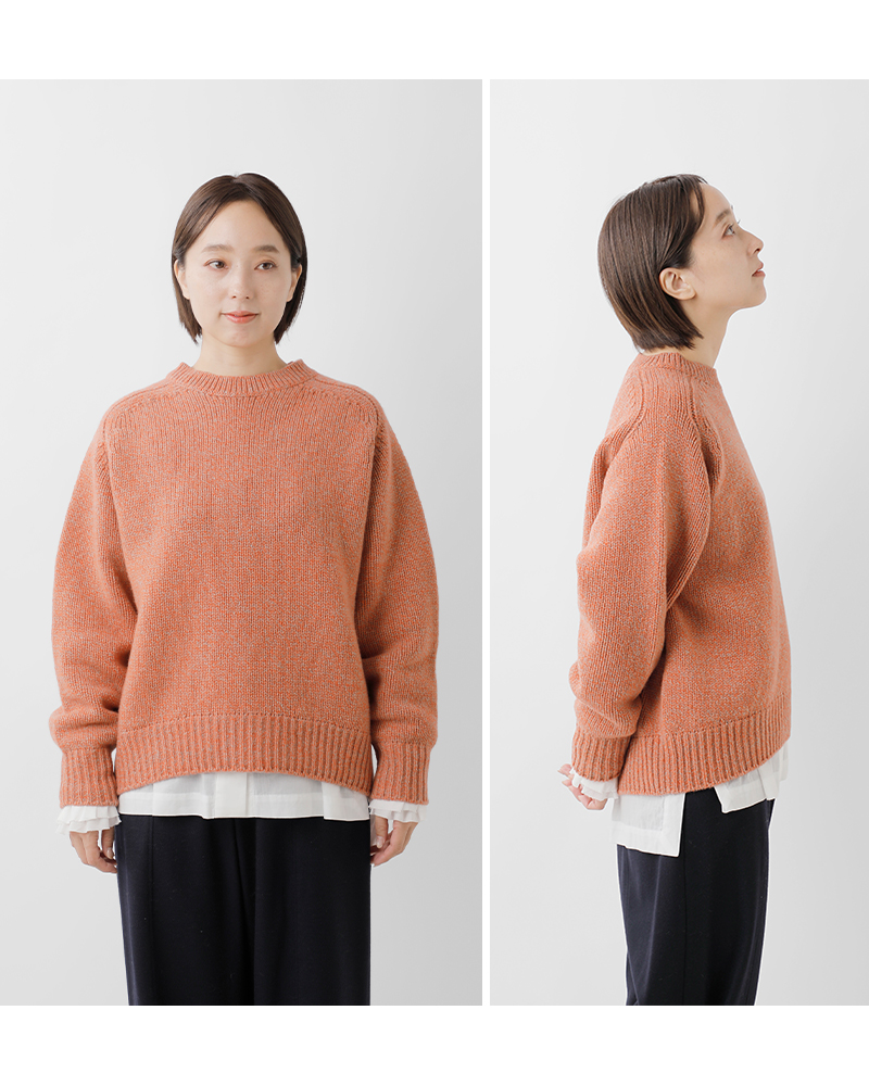 EMMACULATE(エマキュレイト)ウールカシミヤローゲージニットプルオーバー2254k-54390