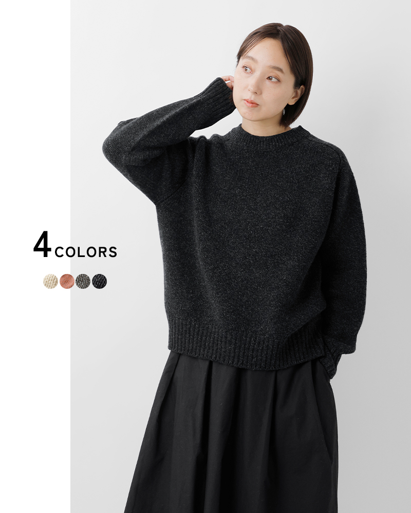 EMMACULATE(エマキュレイト)ウールカシミヤローゲージニットプルオーバー2254k-54390