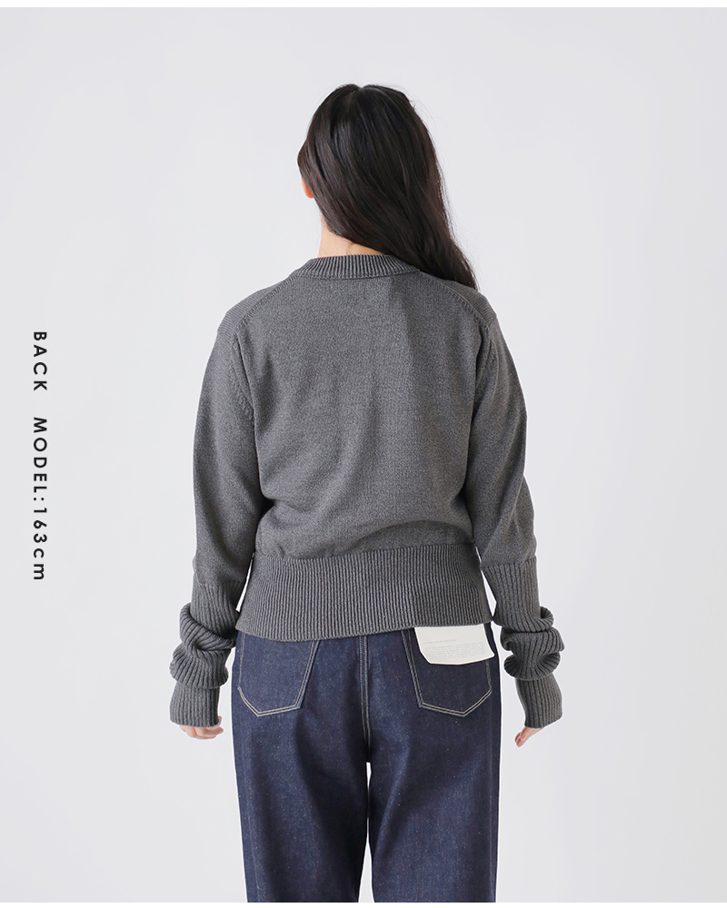 Shinzone シンゾーン >ウール混 ロングスリーブ リブ ニット