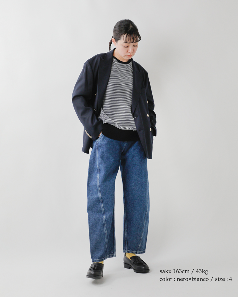 GICIPI(ジチピ)コトーネソフトコットンクルーネックプルオーバー“FRAGORA＆LUPO”2401a-12a