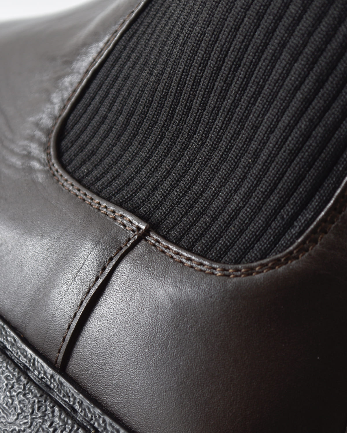 CAMINANDO(カミナンド)レザーアンクルリブブーツ “ANKLE RIB BOOTS” 25112w