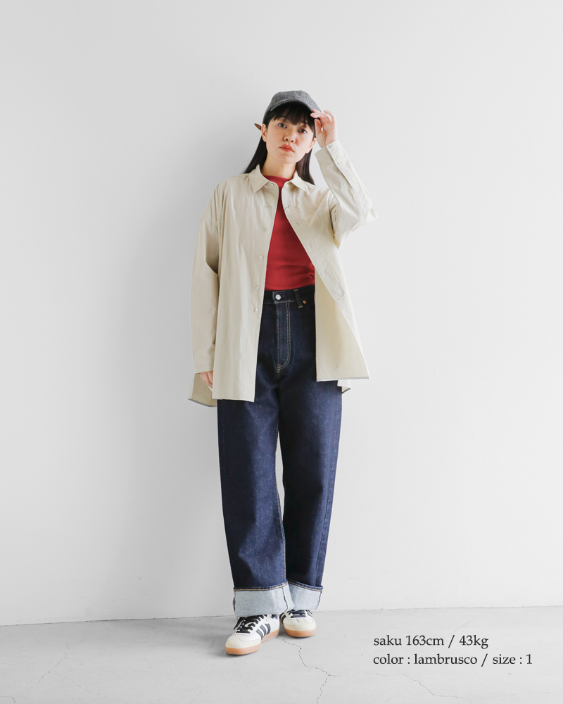 GICIPI(ジチピ)コスティーナコットンバックUロングスリーブTシャツ“Cece”2519a