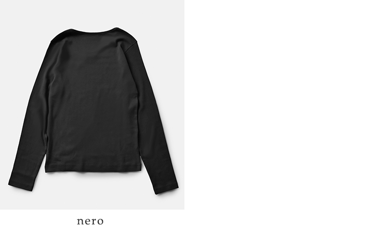 GICIPI(ジチピ)コスティーナコットンバックUロングスリーブTシャツ“Cece”2519a