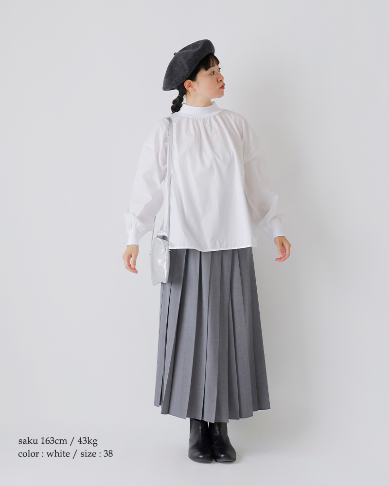 fabrique en planete terre(ファブリケ アン プラネテール)コットンコンビモックネックプルオーバー252-024