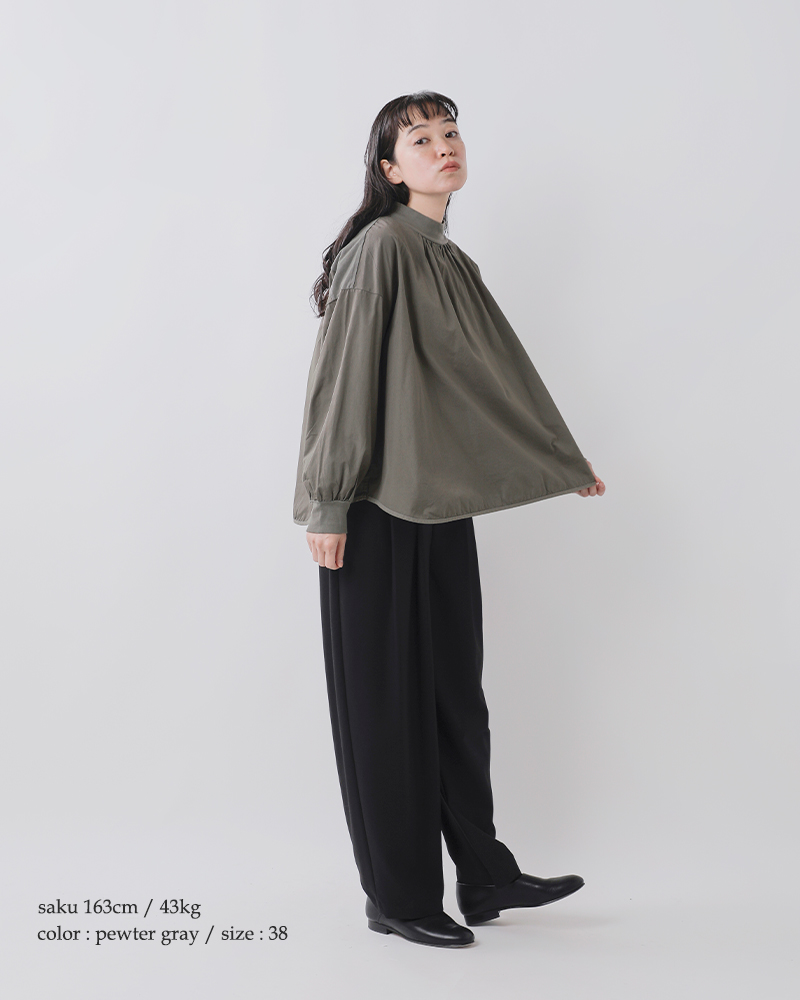 fabrique en planete terre(ファブリケ アン プラネテール)コットンコンビモックネックプルオーバー252-024