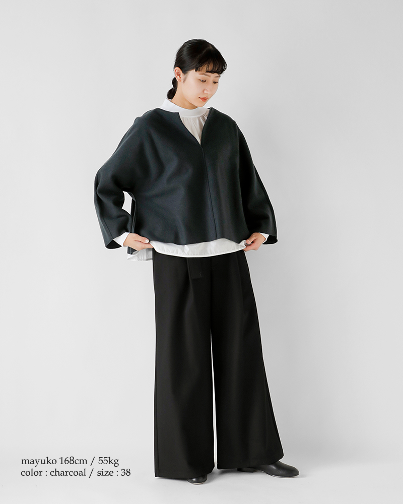 fabrique en planete terre(ファブリケ アン プラネテール)圧縮ジャージーウールスキッパープルオーバー252-069