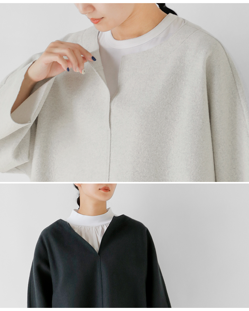 fabrique en planete terre(ファブリケ アン プラネテール)圧縮ジャージーウールスキッパープルオーバー252-069