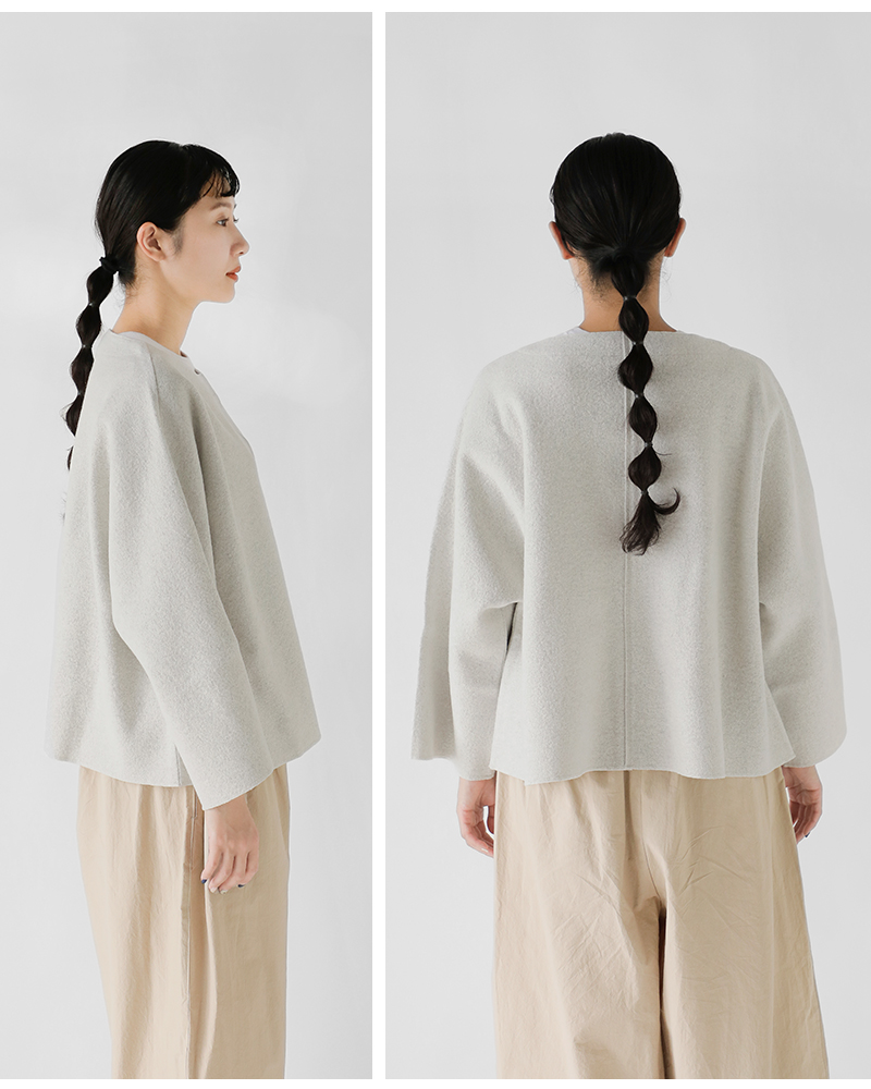 fabrique en planete terre(ファブリケ アン プラネテール)圧縮ジャージーウールスキッパープルオーバー252-069