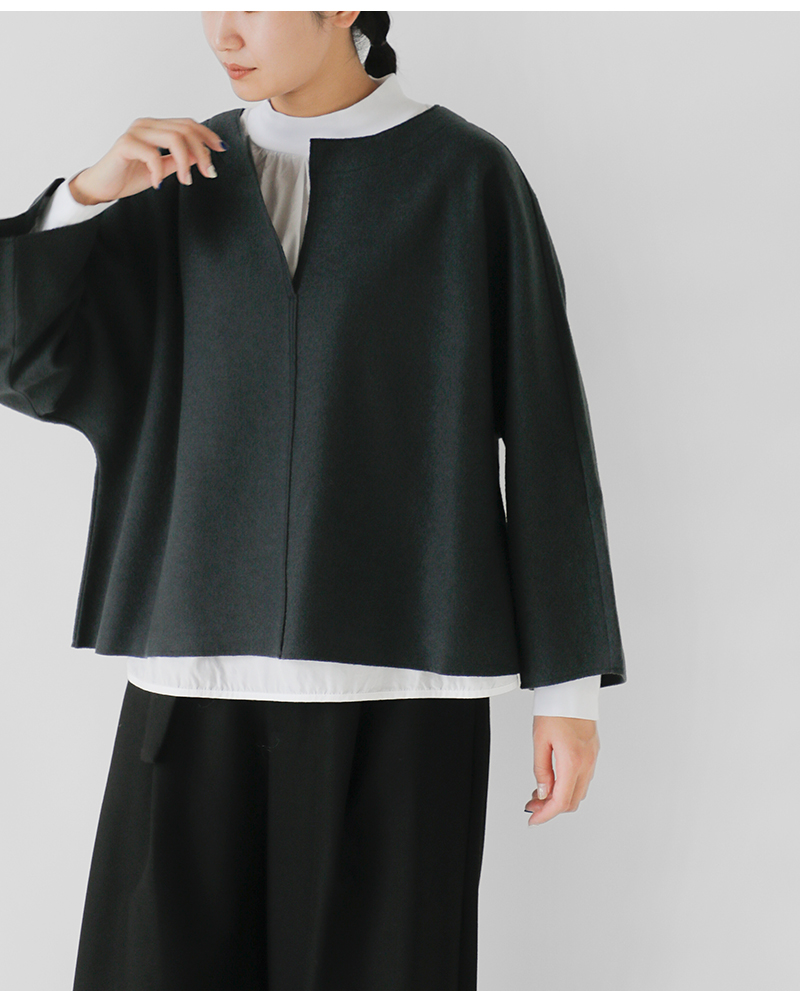 fabrique en planete terre(ファブリケ アン プラネテール)圧縮ジャージーウールスキッパープルオーバー252-069