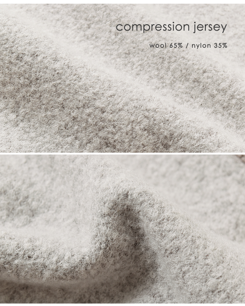 fabrique en planete terre(ファブリケ アン プラネテール)圧縮ジャージーウールスキッパープルオーバー252-069