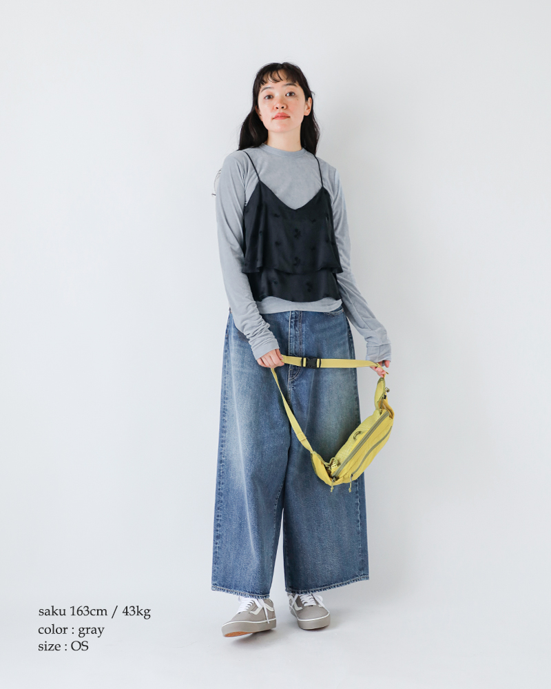 CaRouseLamBRa(ケラウズランブラ)クラッシュベロアドット長袖クルーネックプルオーバー252-434