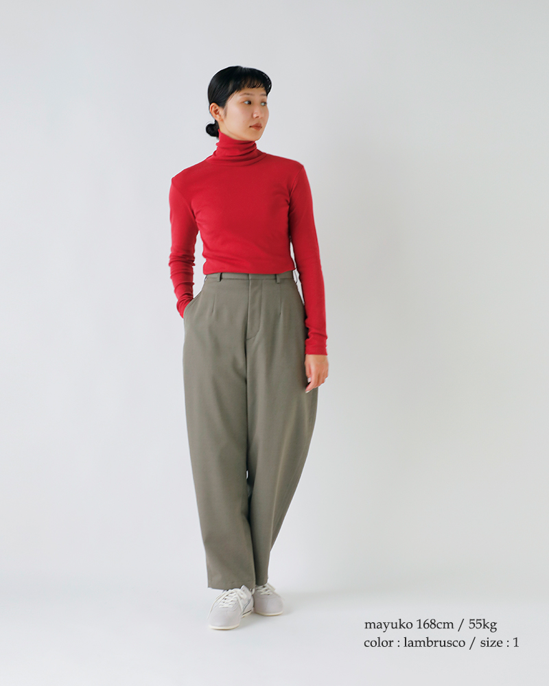 GICIPI(ジチピ)コットンタートルネックロングスリーブTシャツ“PREZZEMOLO”2520a