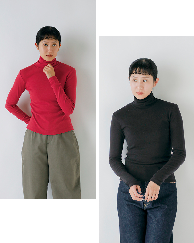 GICIPI(ジチピ)コットンタートルネックロングスリーブTシャツ“PREZZEMOLO”2520a