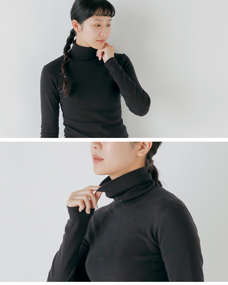 GICIPI(ジチピ)コットンタートルネックロングスリーブTシャツ“PREZZEMOLO”2520a