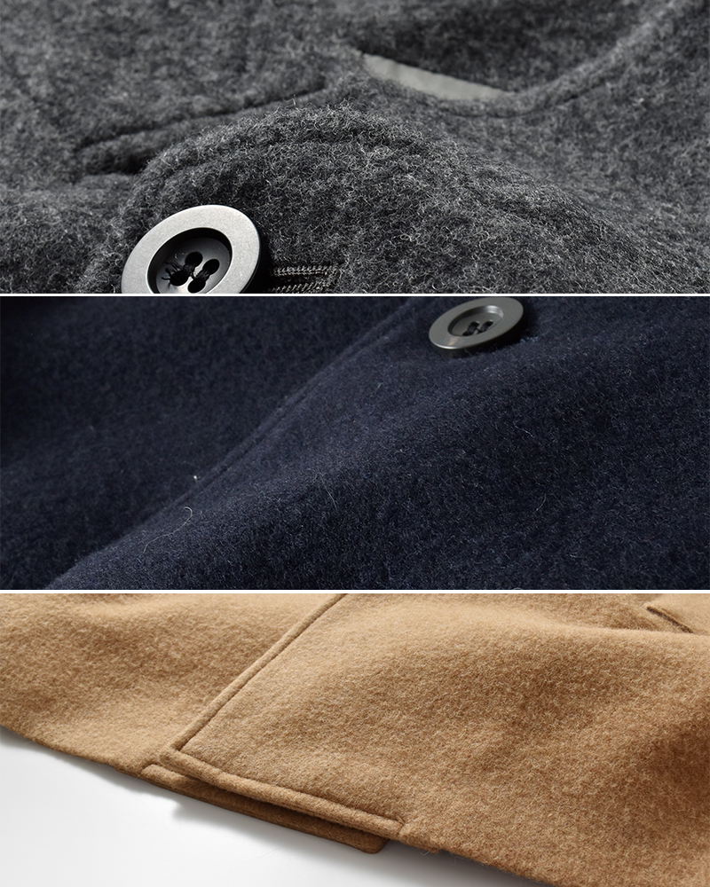 Basisbroek(バージスブルック)ウール起毛スリークォーターコート“DENEEN”25213d