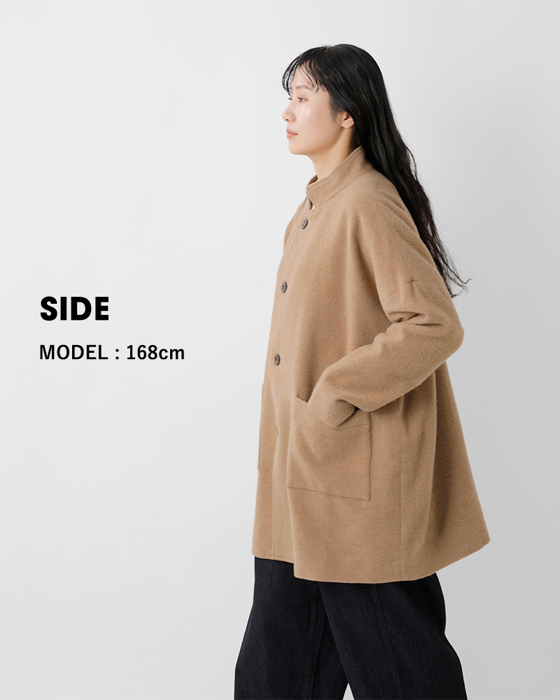 Basisbroek(バージスブルック)ウール起毛スリークォーターコート“DENEEN”25213d