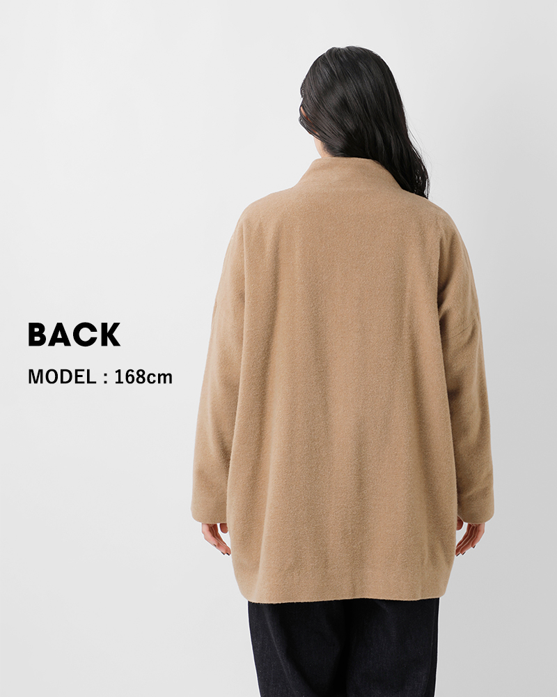 Basisbroek(バージスブルック)ウール起毛スリークォーターコート“DENEEN”25213d