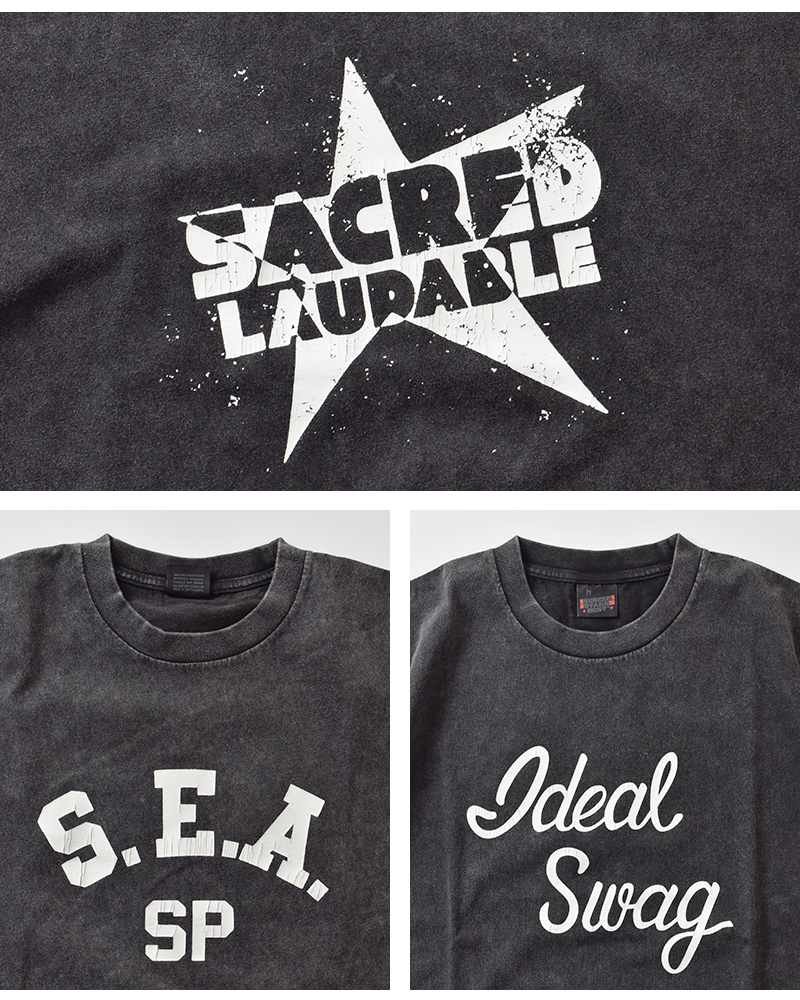 SCREEN STARS(スクリーンスターズ)ケミカル加工クラックプリントTシャツ2522-sscm1