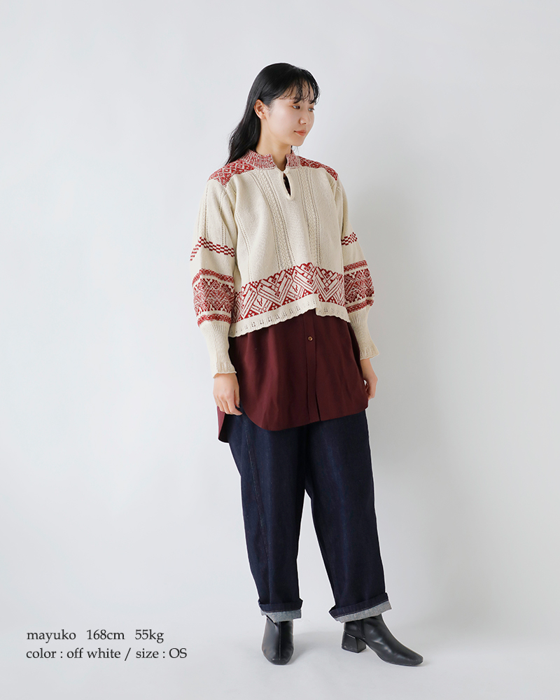 ASEEDONCLOUD(AV[hNEh)ZCREWK[huEXgSeiyakojacquardblouseh252805