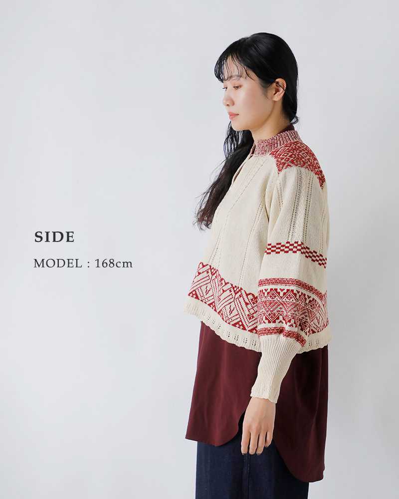 ASEEDONCLOUD(AV[hNEh)ZCREWK[huEXgSeiyakojacquardblouseh252805