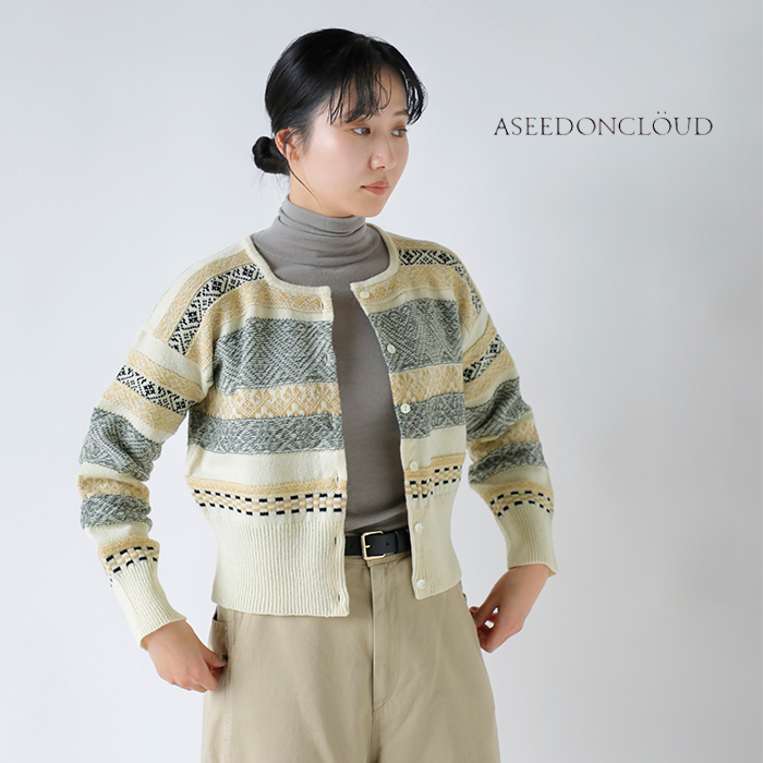 ASEEDONCLOUD(AV[hNEh)ZCREWK[hJ[fBKgSeiyakoujacquardcardiganh252807