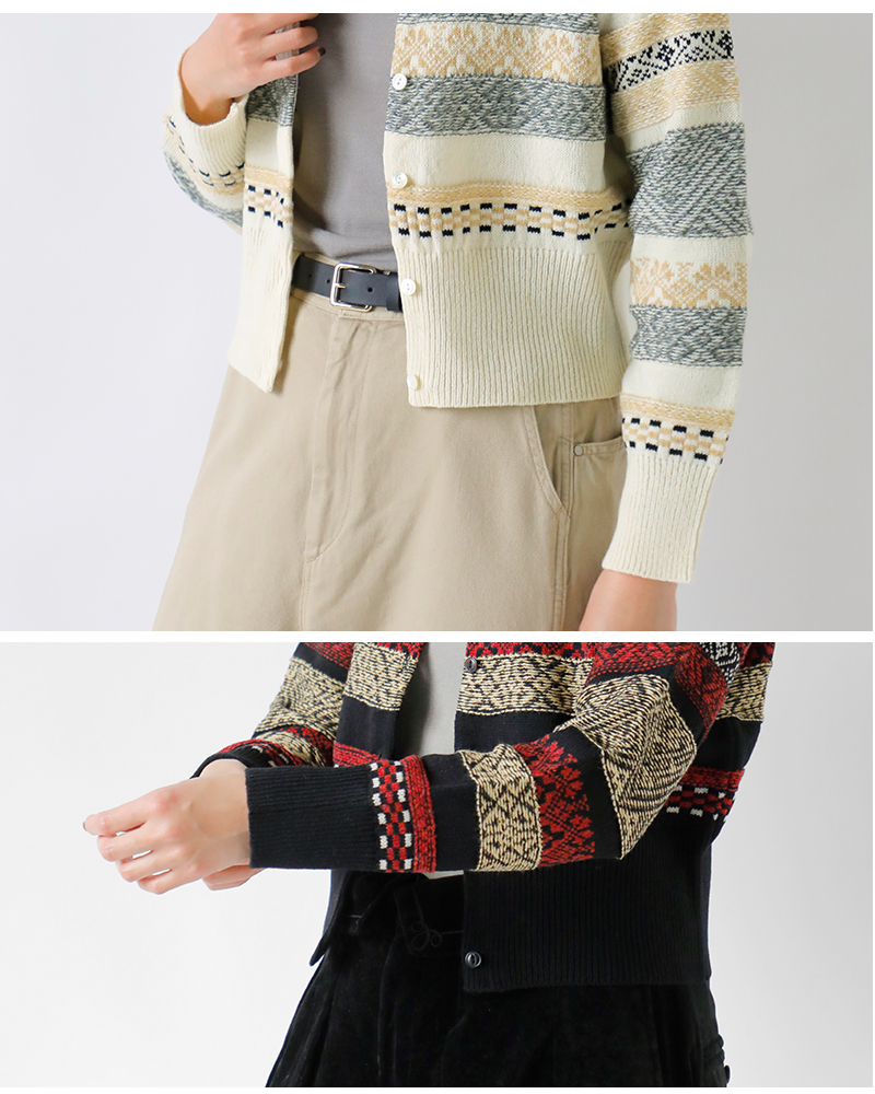 ASEEDONCLOUD(AV[hNEh)ZCREWK[hJ[fBKgSeiyakoujacquardcardiganh252807